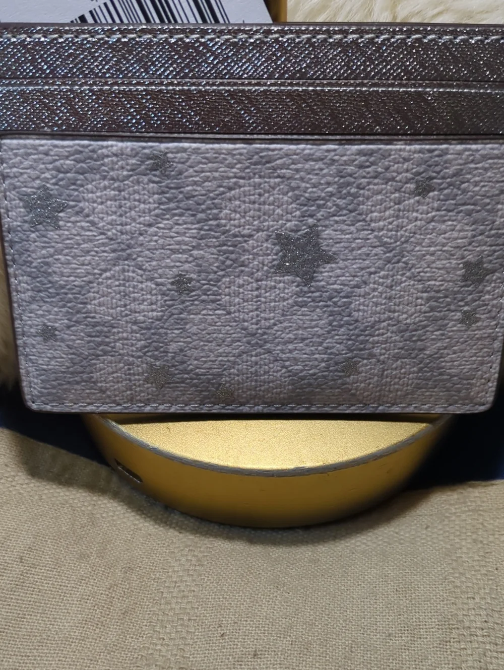 Kate Spade Silver Star Floral Spade Card     Holder NOW ONLY $75